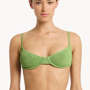 bond-eye australia | Gracie balconette and Palmer brief in matcha palm